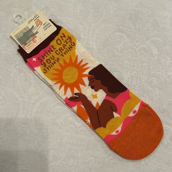 Blue Q Womens Cotton Ankle Socks Shine On You Crazy Thing - Picture 1 of 7